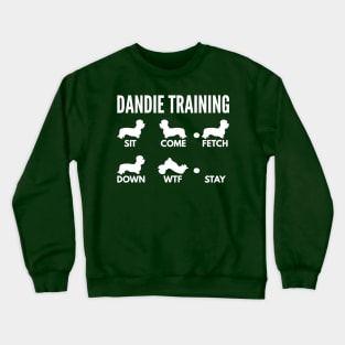 Dandie Dinmont Terrier Dog Training Dandie Dog Tricks Crewneck Sweatshirt